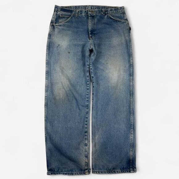 Distressed Armorex FR by Unifirst Flame Resistant Denim Jeans Size 40x32 - Picture 1 of 8